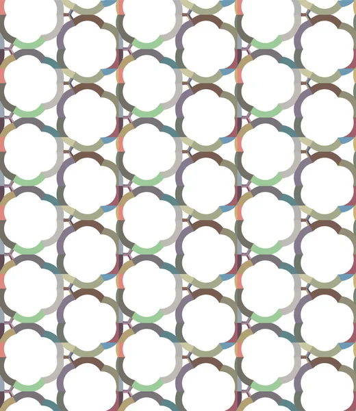 Геометрический Абстрактный Бесшовный Шаблон Векторная Иллюстрация — стоковый вектор