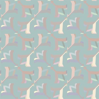 Geometrik şekilli kusursuz desen vektör çizimi    