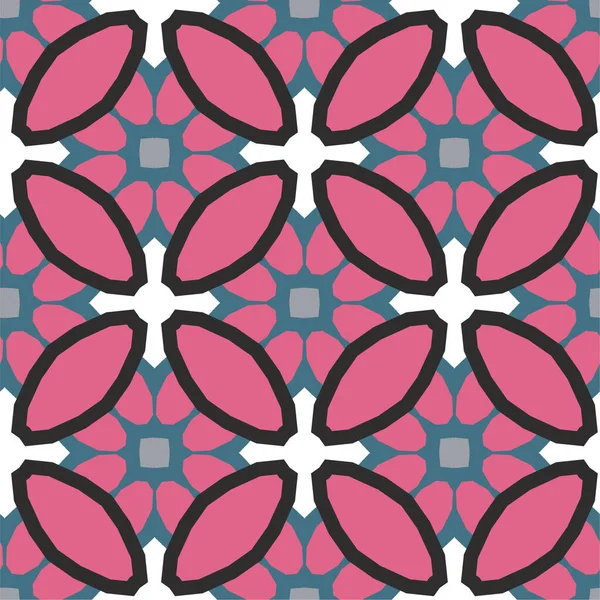 Geometrik soyut dikişsiz desen, vektör illüstrasyonu