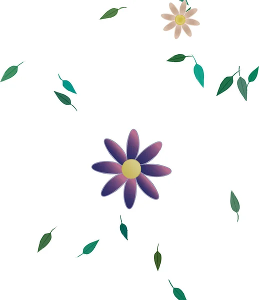 Naadloos Patroon Van Lijnen Met Bloemen Vectorillustratie — Stockvector