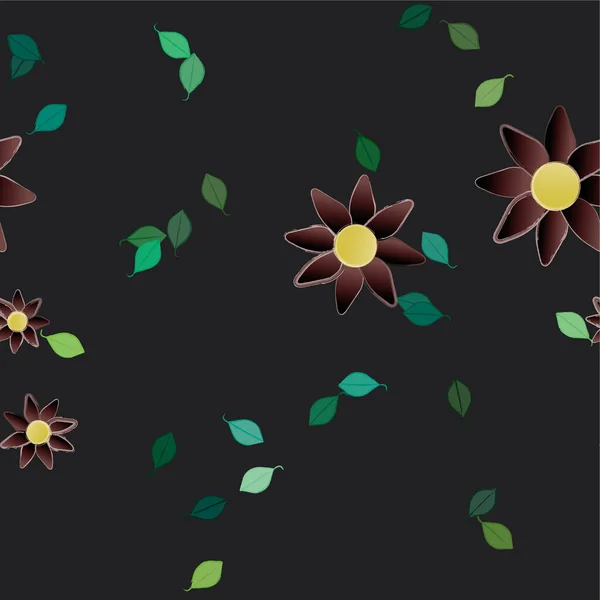 색깔의 잎으로 이루어진 아름다운 — 스톡 벡터