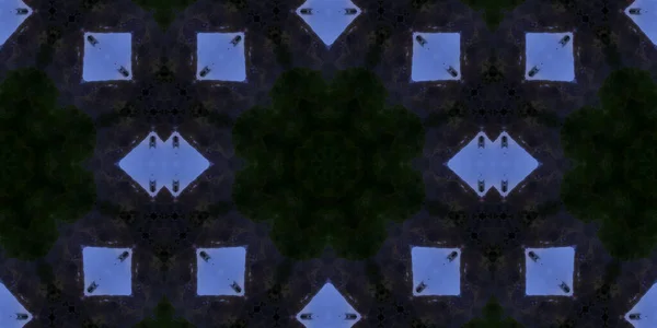 Abstracte Achtergrond Caleidoscoop Patroon Blauw Groen Zwart Paars — Stockfoto