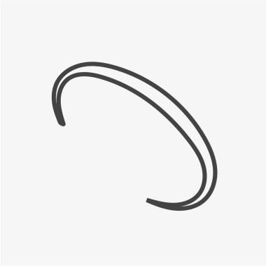 çember simgesi vektör illüstrasyonu