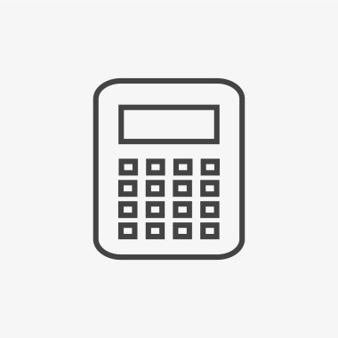 hesap makinesi simgesi vektör illüstrasyonu