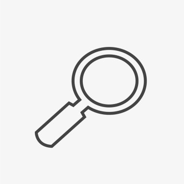 Büyütme cam vektör illüstrasyonu