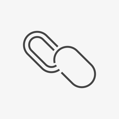 Beyaz arkaplanda iki zincir halka