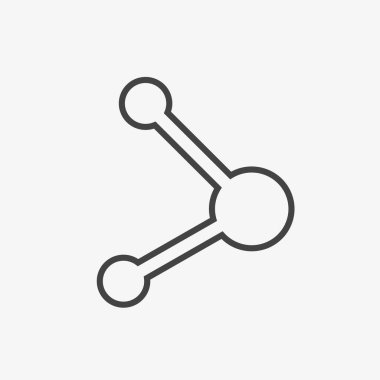 Bir molekül vektör illüstrasyonunun parçası