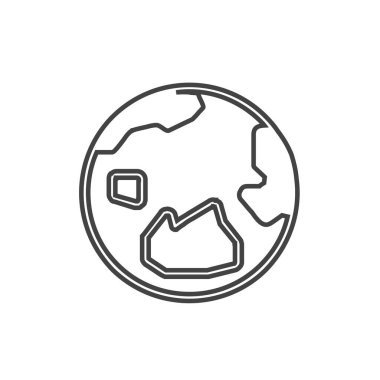 toprak simgesi vektör illüstrasyonu