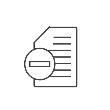 belge simgesi vektör illüstrasyonu