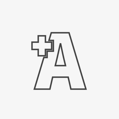 Bir simge vektör illüstrasyonu