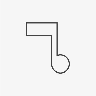 müzikal nota vektör illüstrasyonu