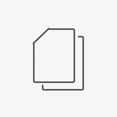 belge ikon vektör illüstrasyonu