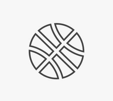 Basketbol ikonu vektör illüstrasyonu