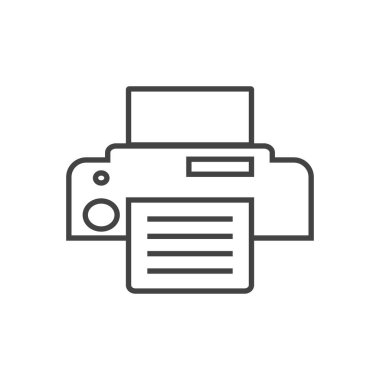 simge yazdırma vektör illüstrasyonu