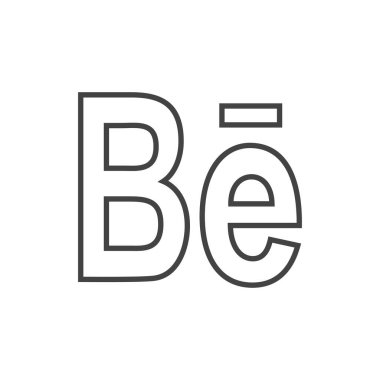 BE simge vektör illüstrasyonu