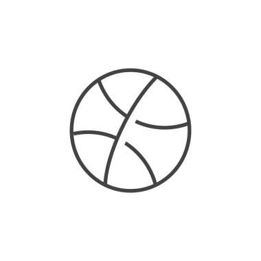 Basketbol ikonu vektör illüstrasyonu