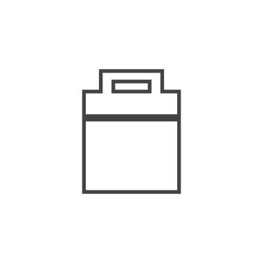 taşınabilir buzdolabı vektör illüstrasyonu