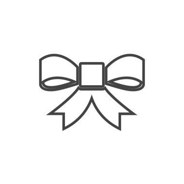 Beyaz arkaplanda kurdele hediyesi