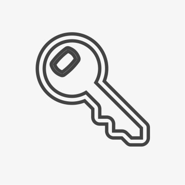 Anahtar simgesi vektör illüstrasyonu