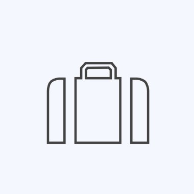 Beyaz arkaplanda evrak çantası illüstrasyonu