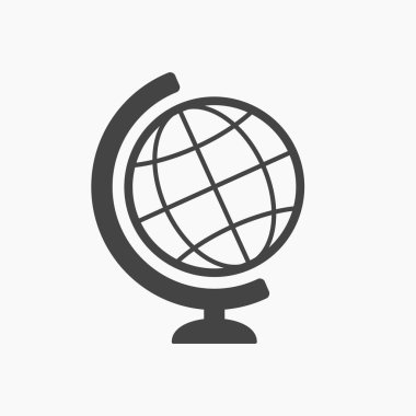 Küresel simge vektör illüstrasyonu