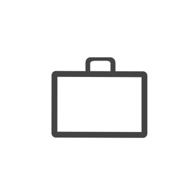 Beyaz arkaplanda evrak çantası illüstrasyonu