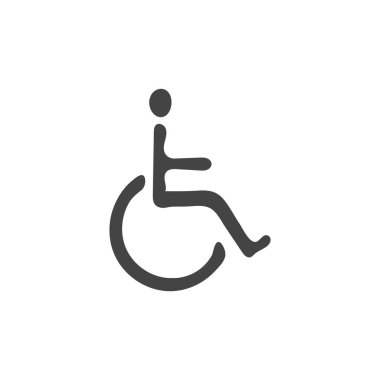 Tekerlekli sandalyedeki bir adamın silüeti.