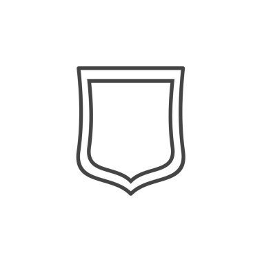 Beyaz arkaplanda kalkan işareti