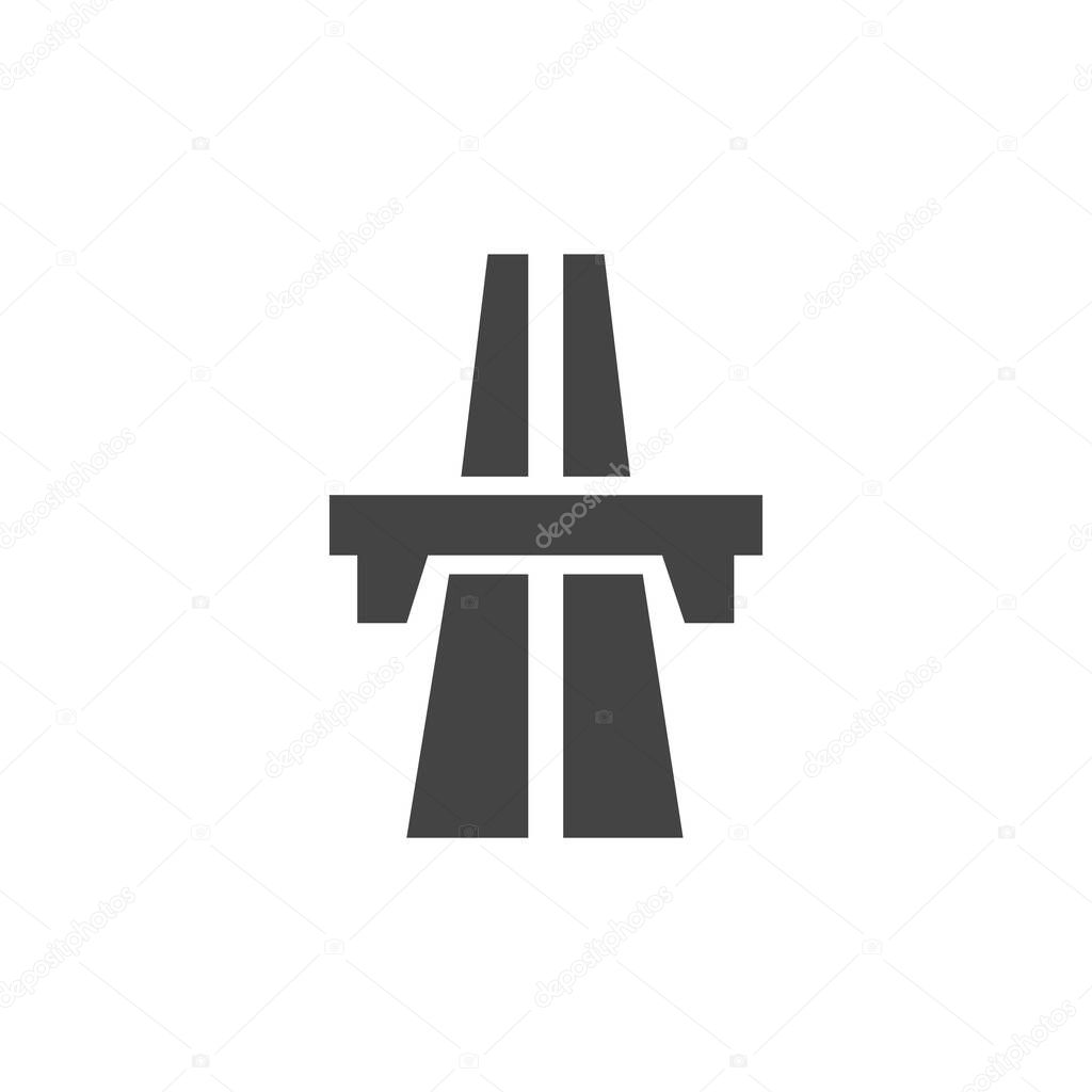 highway icon vector illustration