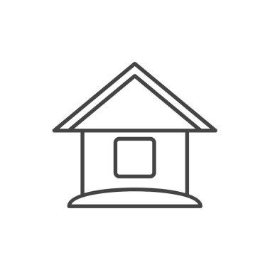 Penceresi olan küçük bir evin resmi