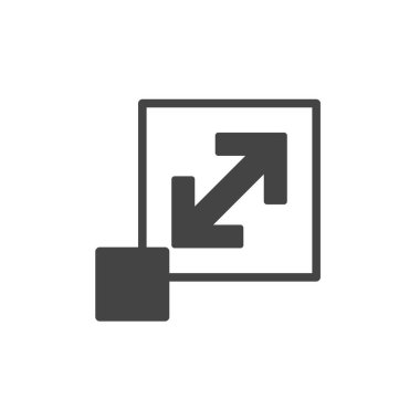 simge vektör illüstrasyonunu büyüt