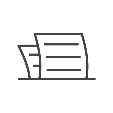 belge ikon vektör illüstrasyonu