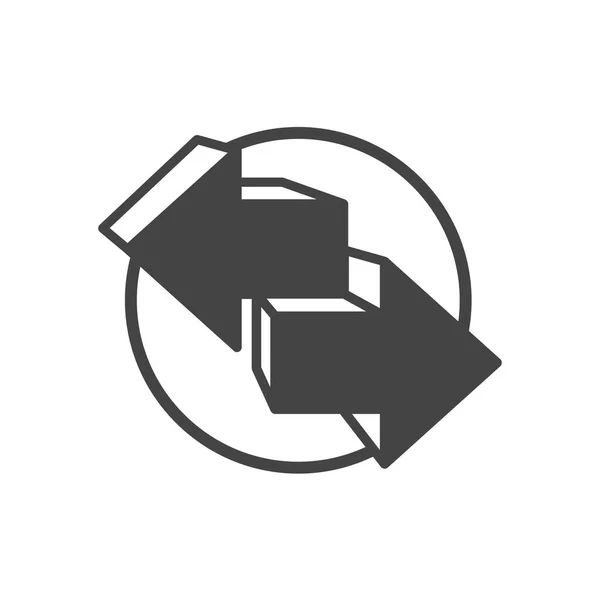 İki yönde de ok resimli düğme