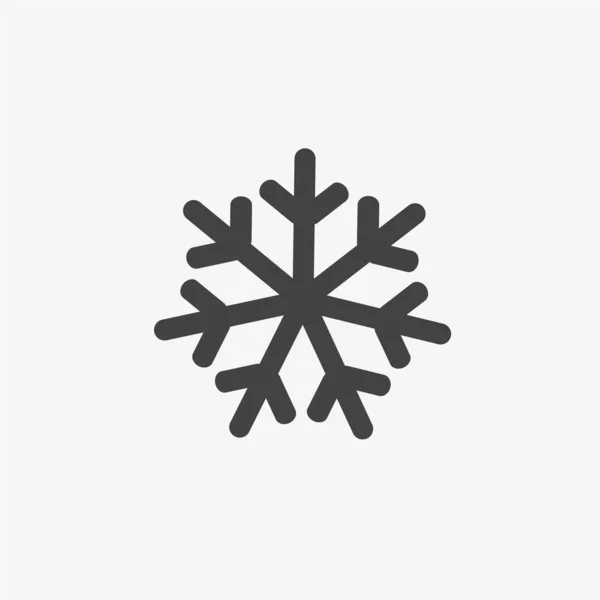 Beyaz zemin üzerinde siyah bir kar tanesinin çizimi