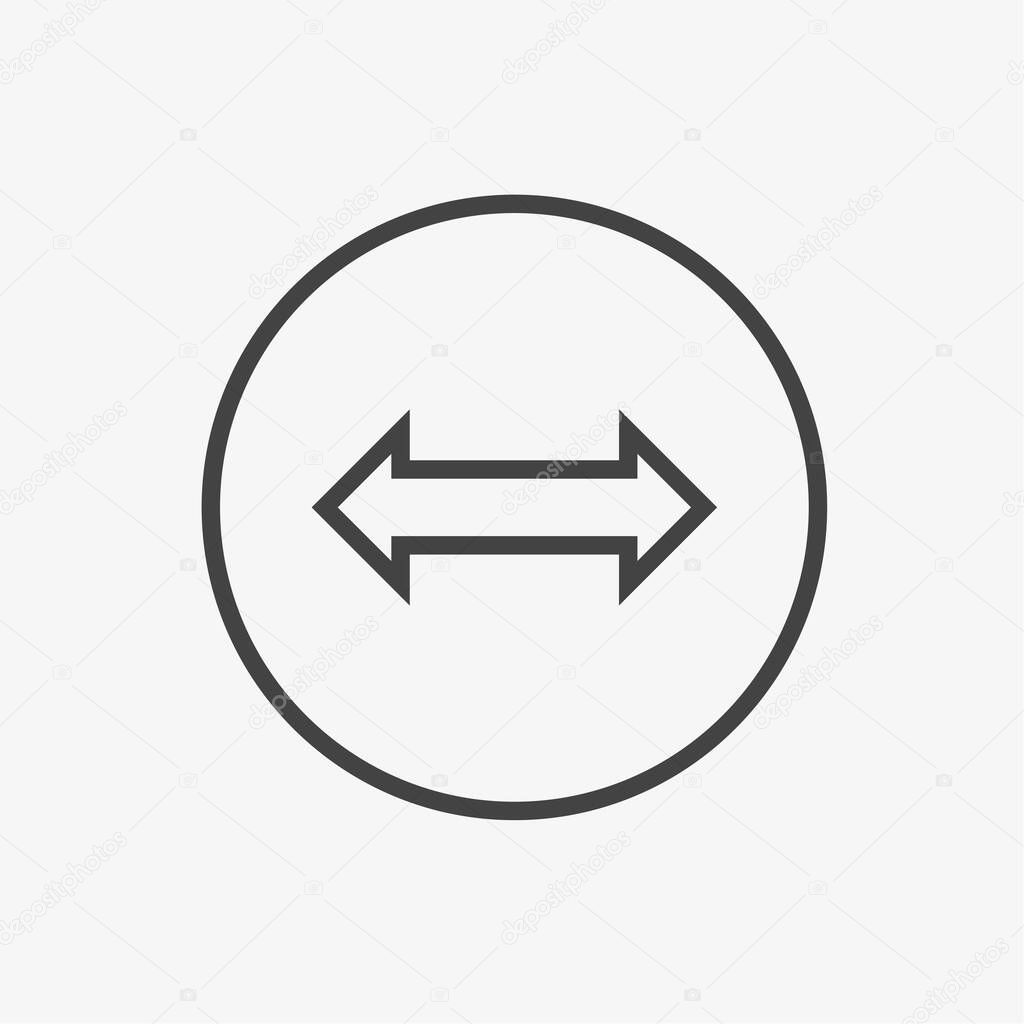 arrow button illustration in both directions