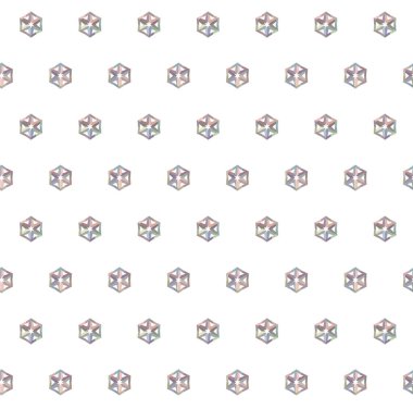 Geometrik şekilli kusursuz desen vektör çizimi