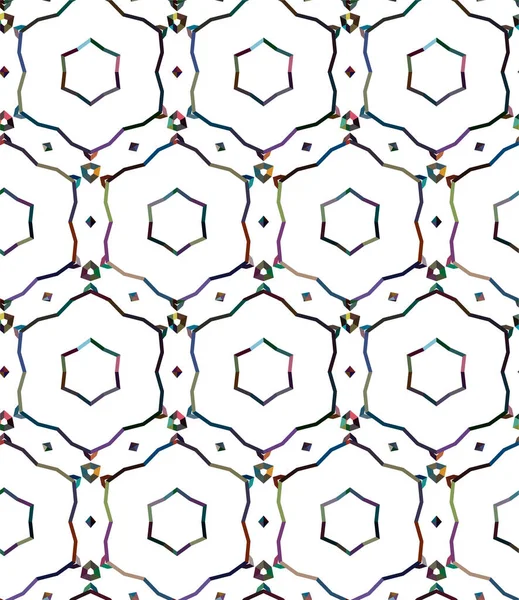 Abstrakter Geometrischer Nahtloser Hintergrund Vektorillustration — Stockvektor