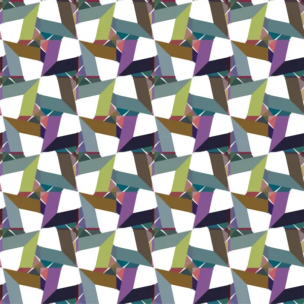 Abstrakte Geometrische Nahtlose Muster Dekorative Tapeten — Stockvektor