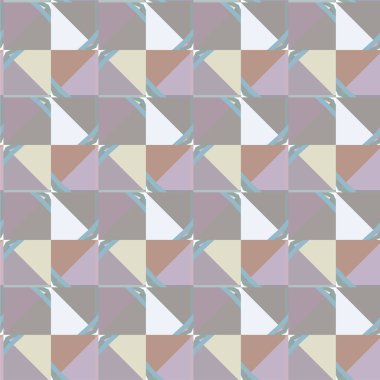 Geometrik şekilli kusursuz desen vektör çizimi