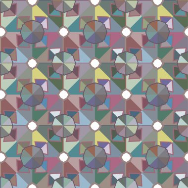 Geometrik süsleme tarzında soyut arkaplan dokusu, vektörsüz tasarım