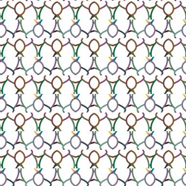 Kusursuz desenli dekoratif dekoratif şablon