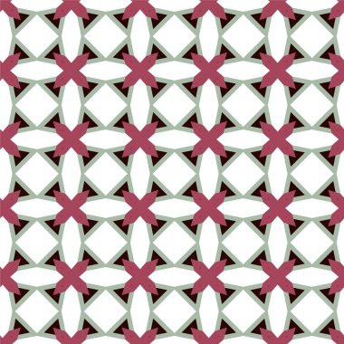 Geometrik şekilli kusursuz desen vektör çizimi