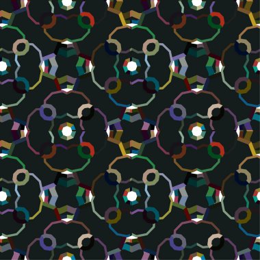 Geometrik dikişsiz desenlerin vektör çizimi, soyut duvar kağıdı arkaplanı 