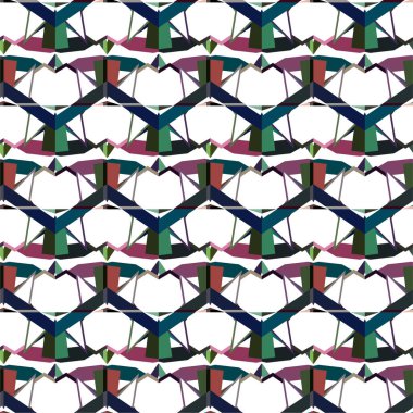 Geometrik dikişsiz desenlerin vektör çizimi, soyut duvar kağıdı arkaplanı 