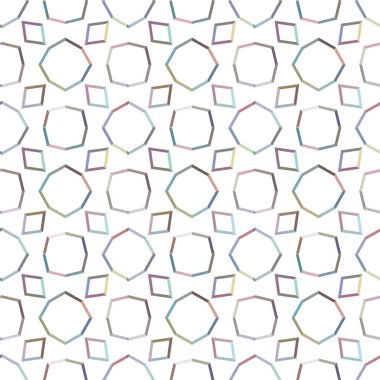 Geometrik şekilli kusursuz desen vektör çizimi