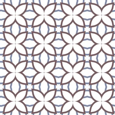 Geometrik şekilli kusursuz desen vektör çizimi