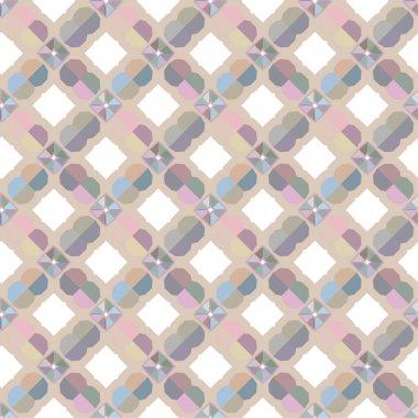 Kusursuz desenli duvar kağıdı arkaplanı, soyut geometrik vektör şablonu