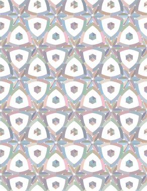 Geometrik şekilli kusursuz desen vektör çizimi