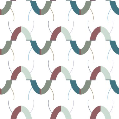 soyut geometrik dikişsiz desen, vektör illüstrasyonu