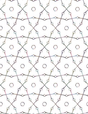 Geometrik şekilli kusursuz desen vektör çizimi